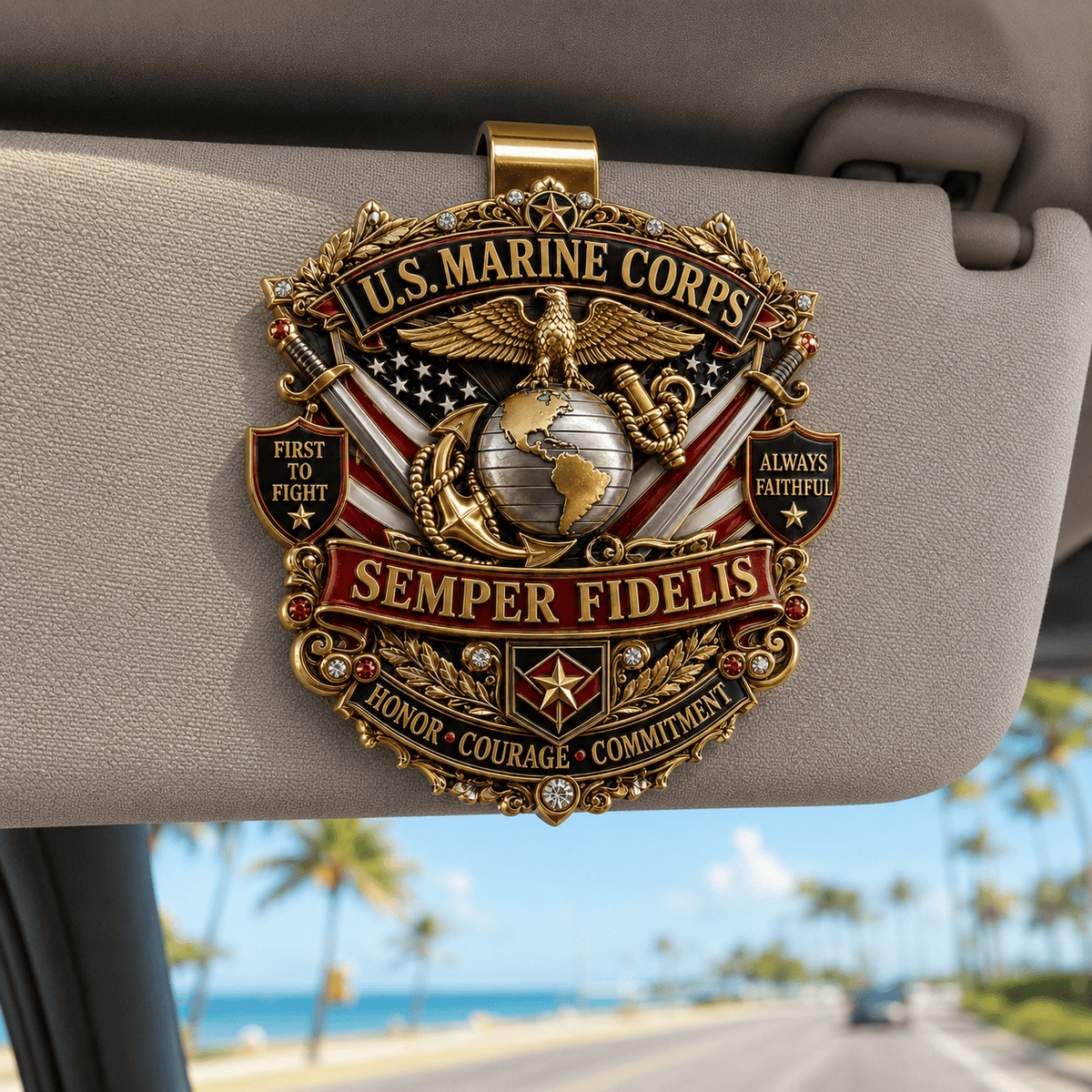 USMC PREMIUM DECORATIVE CLIP LNTH