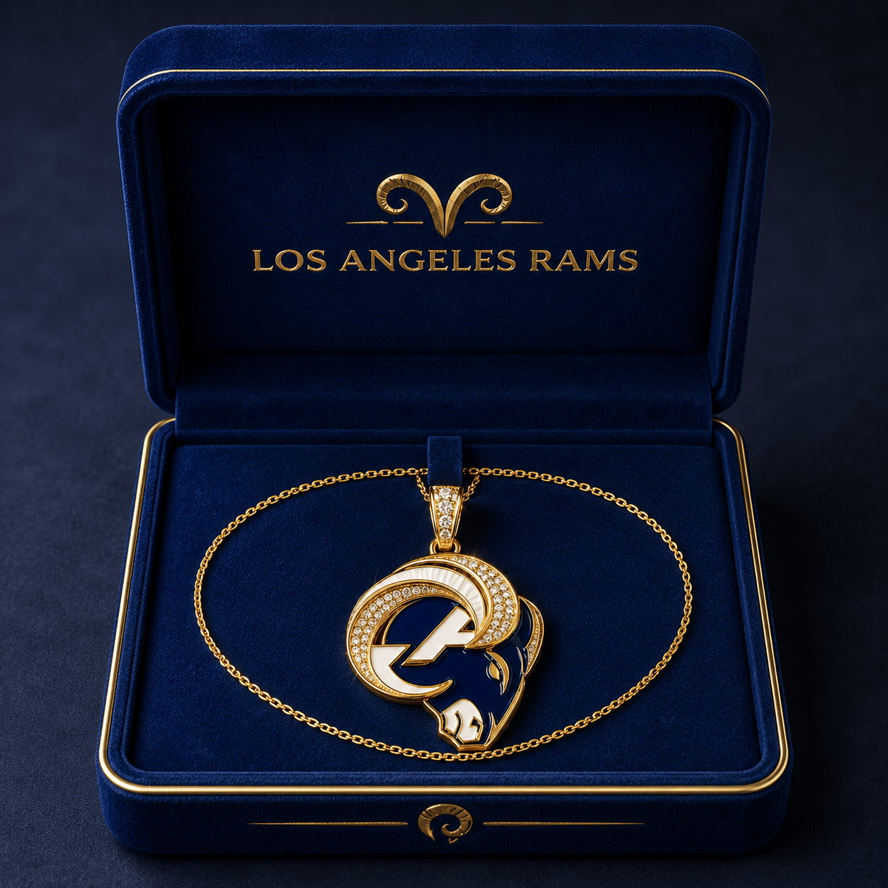 LARS Solid Gold Chain with Diamond Pendant BMD