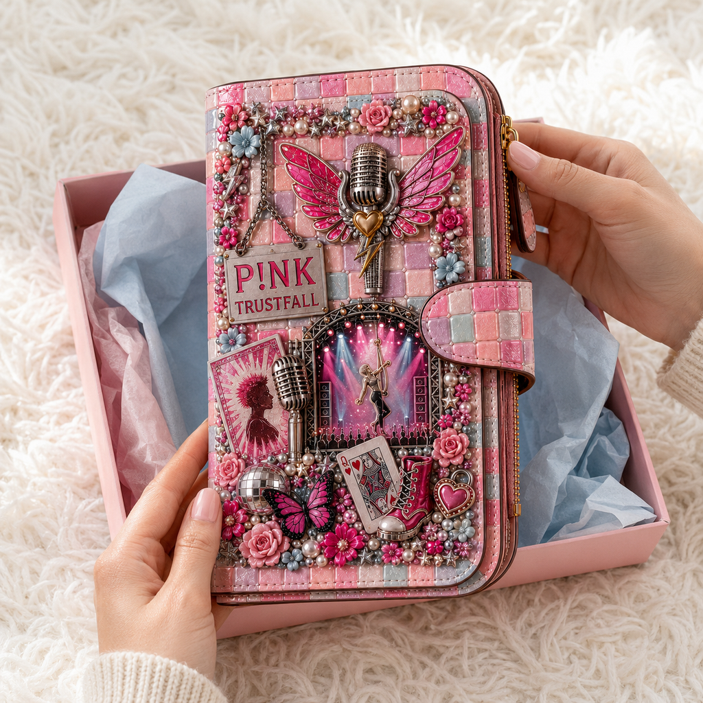 Premium PNK Embossed Wallet NTVA
