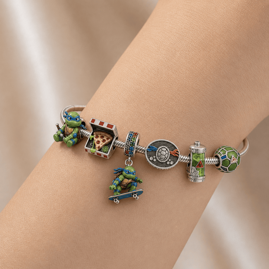 NJT Silver Charm Bracelet Set HQH