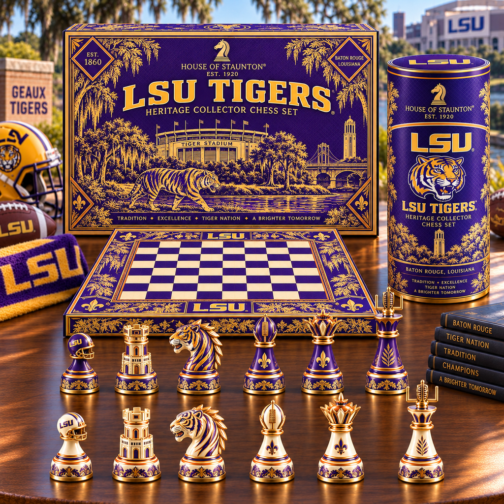 Premium LSUT Chess Set NHVH