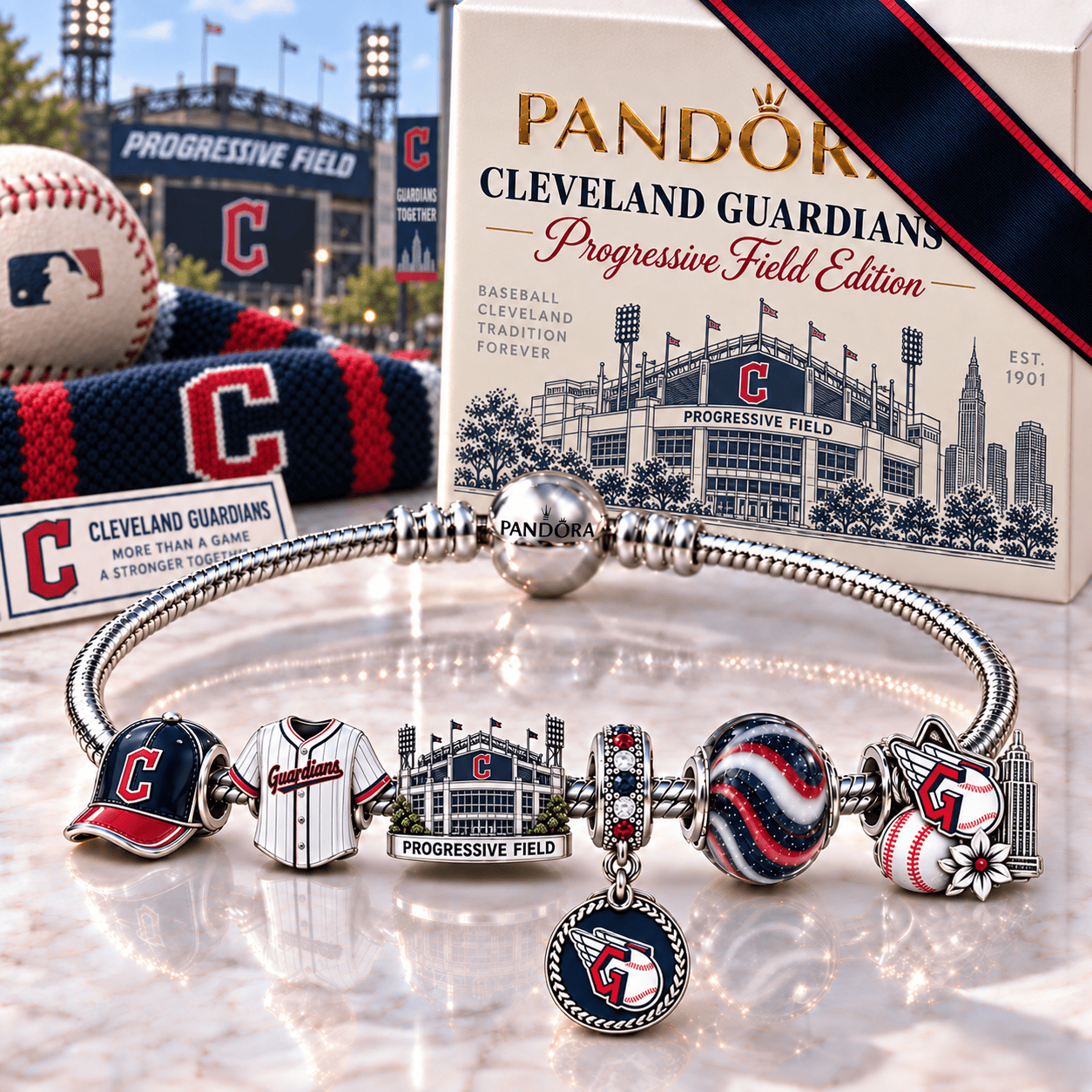 CLG Silver Charm Bracelet Set NHVH