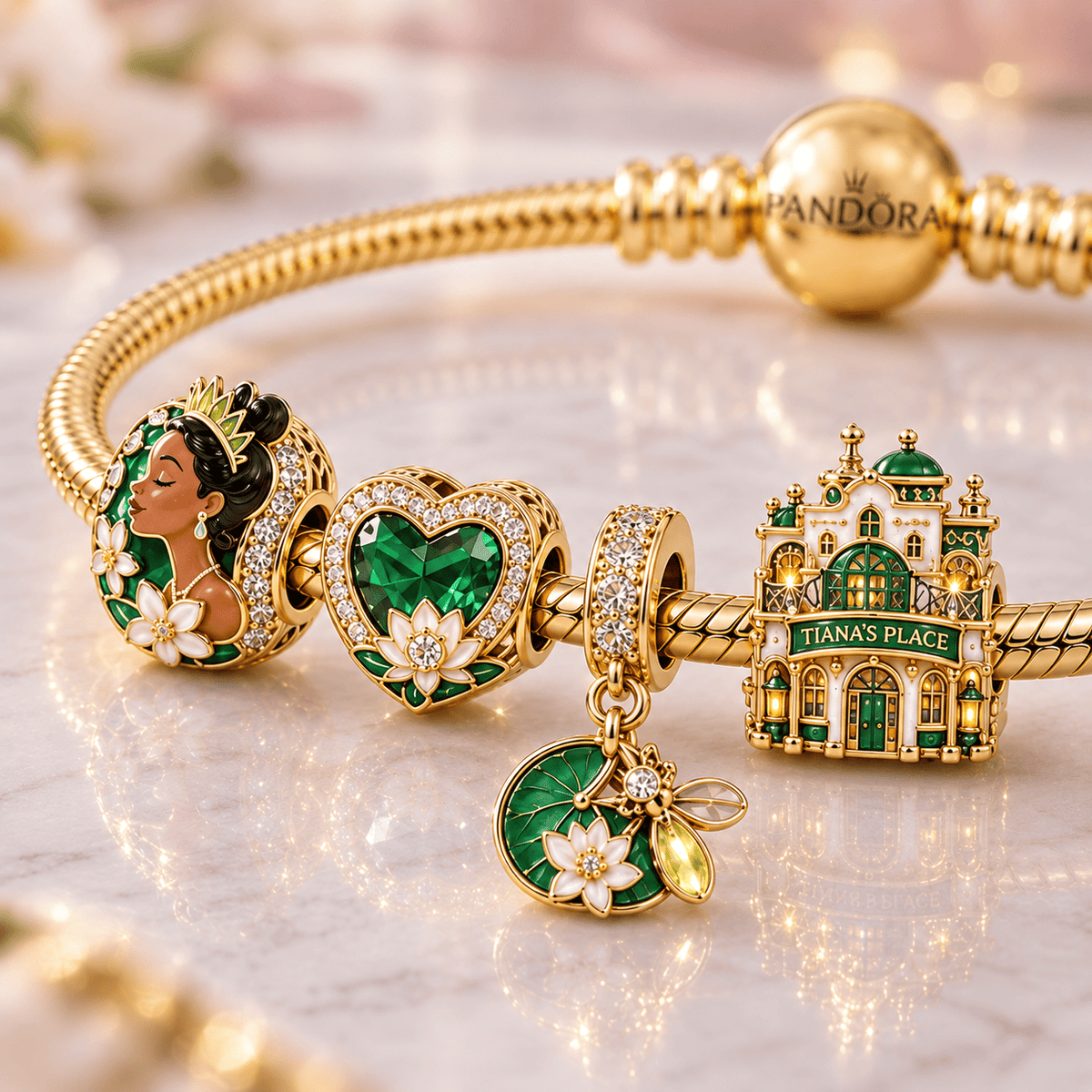PFRG Gold Charm Bracelet Set VTH