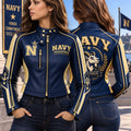 Premium NMSM Cropped Leather Zipper Jacket TTMH