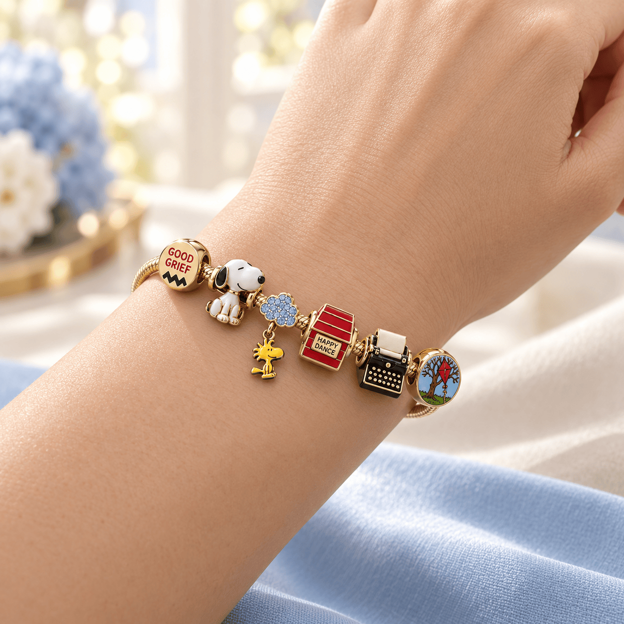 SPNY Gold Charm Bracelet Set HQH