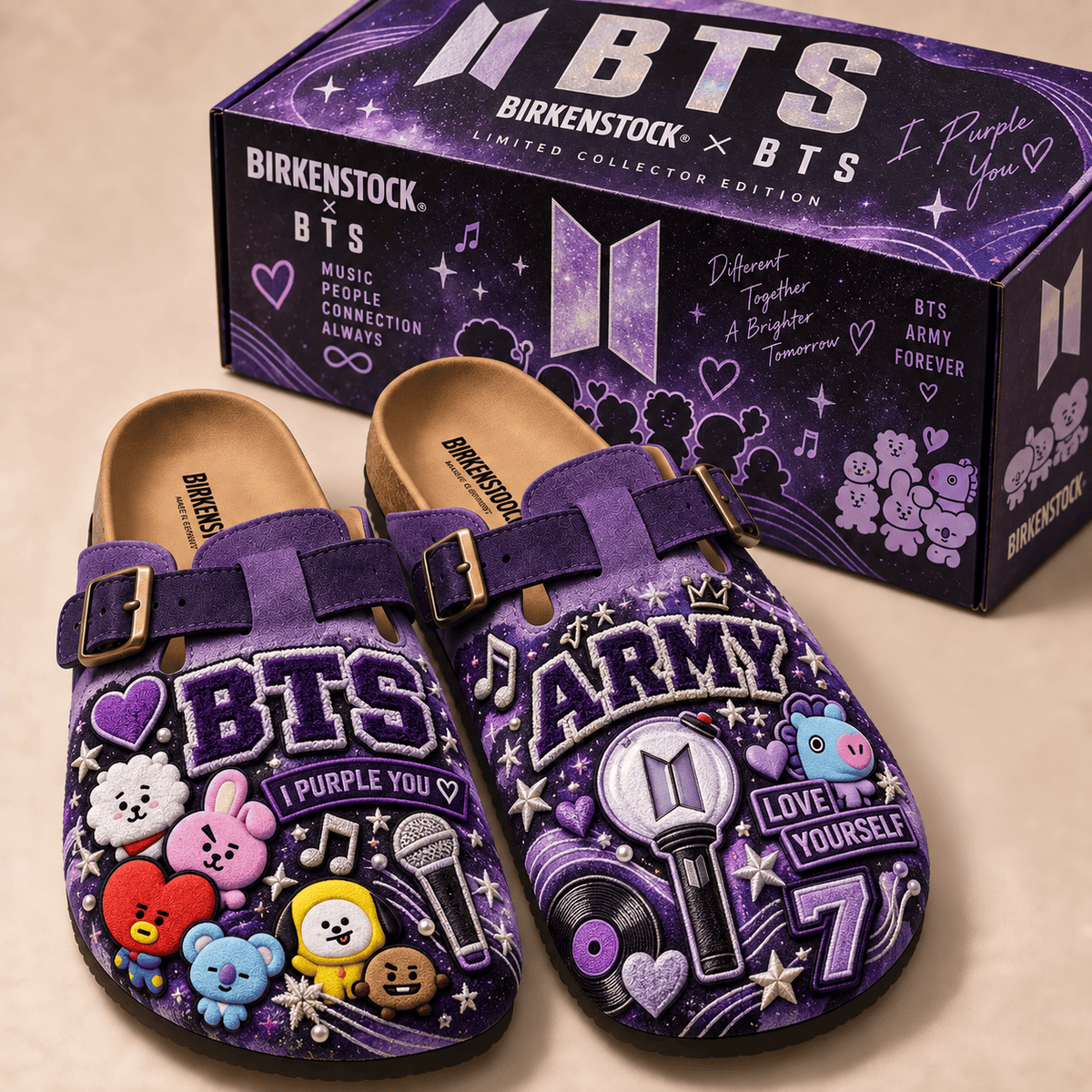 PREMIUM BTS MINK SUEDE CLOGS TTNL