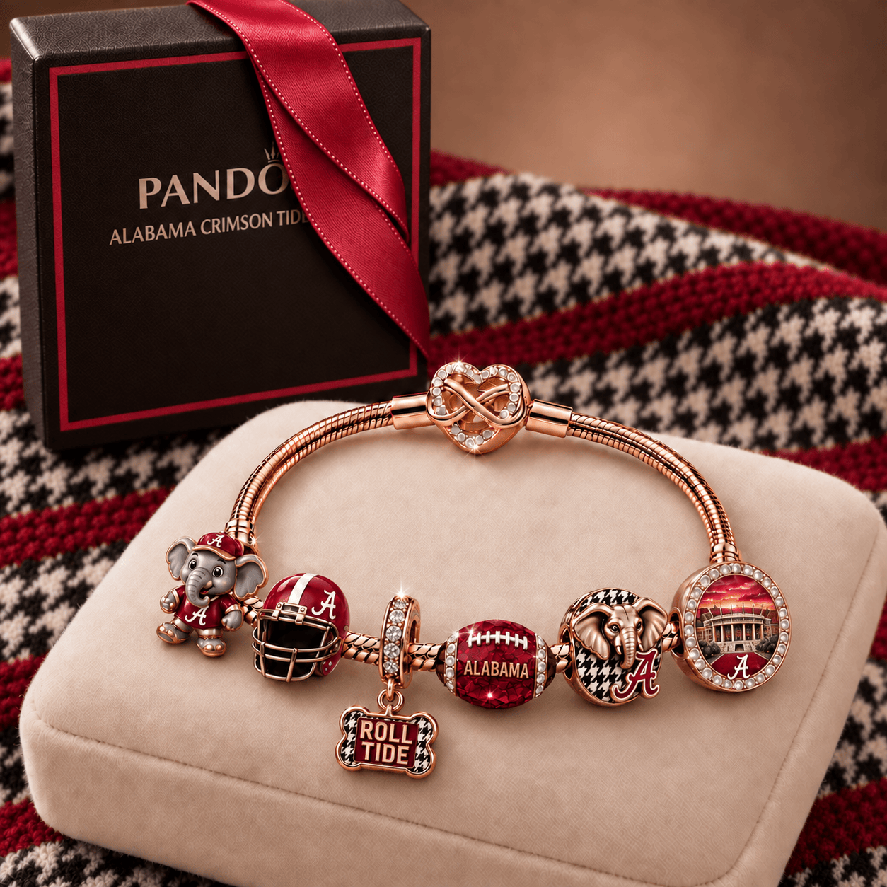 ACT Rose Gold Charm Bracelet Set TMH