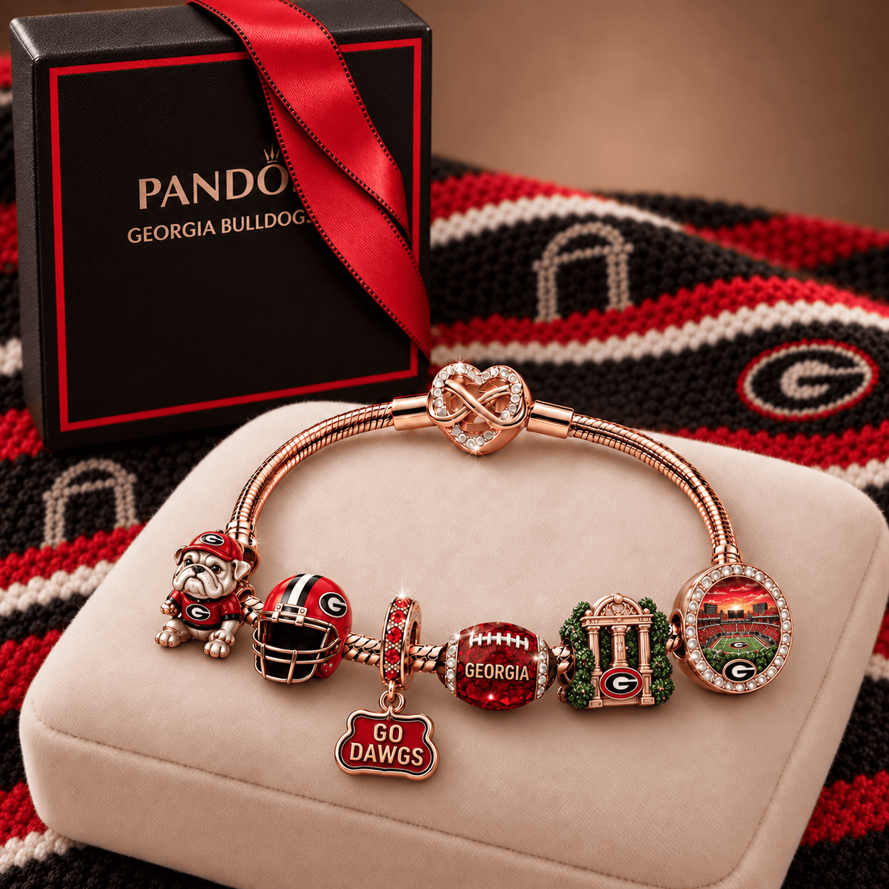 GGBD Rose Gold Charm Bracelet Set TMH