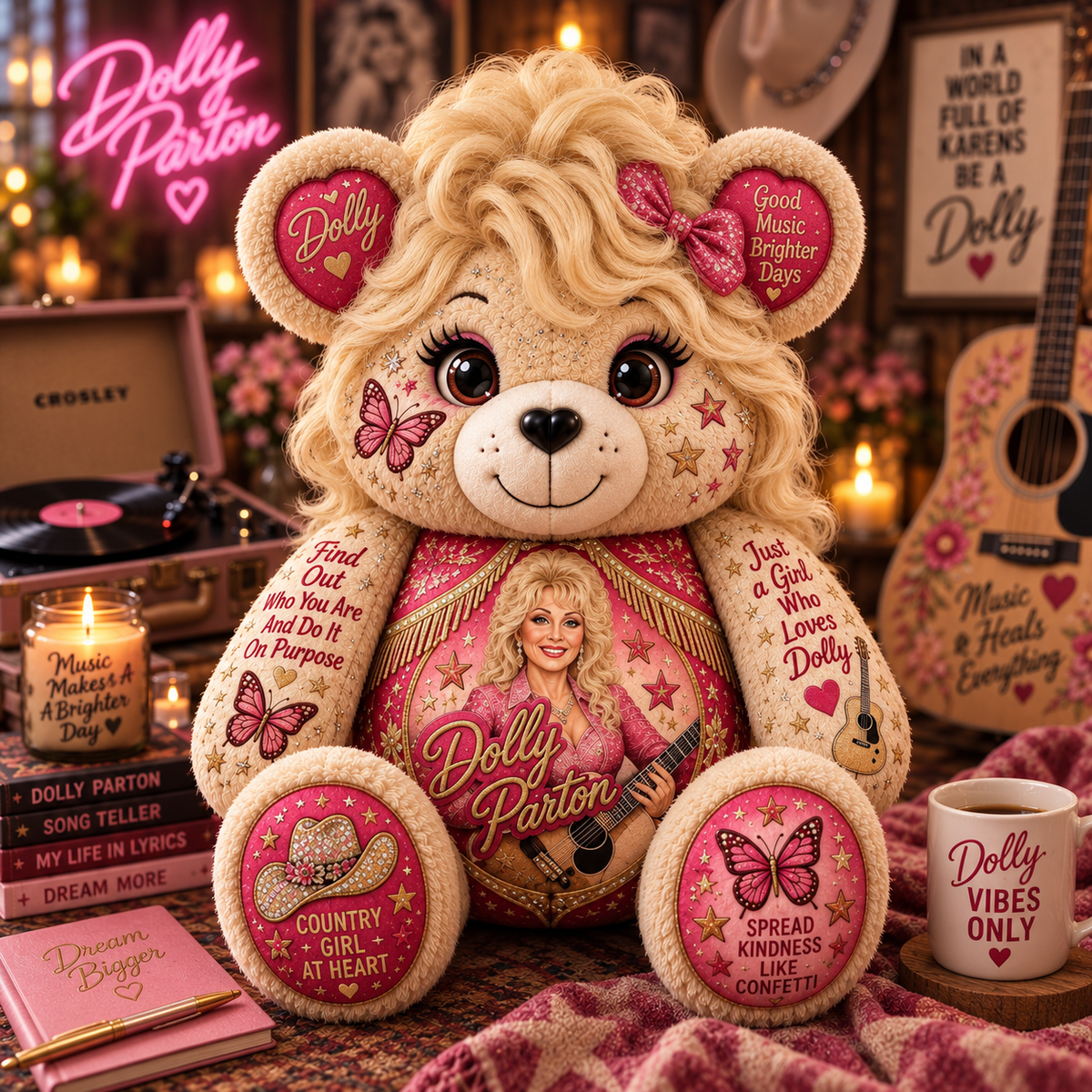DLPT Bear Custom Shaped Pillow