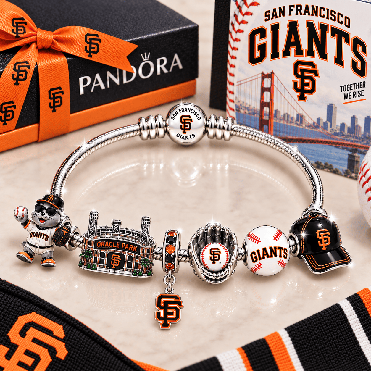 SFG Silver Charm Bracelet Set BMD