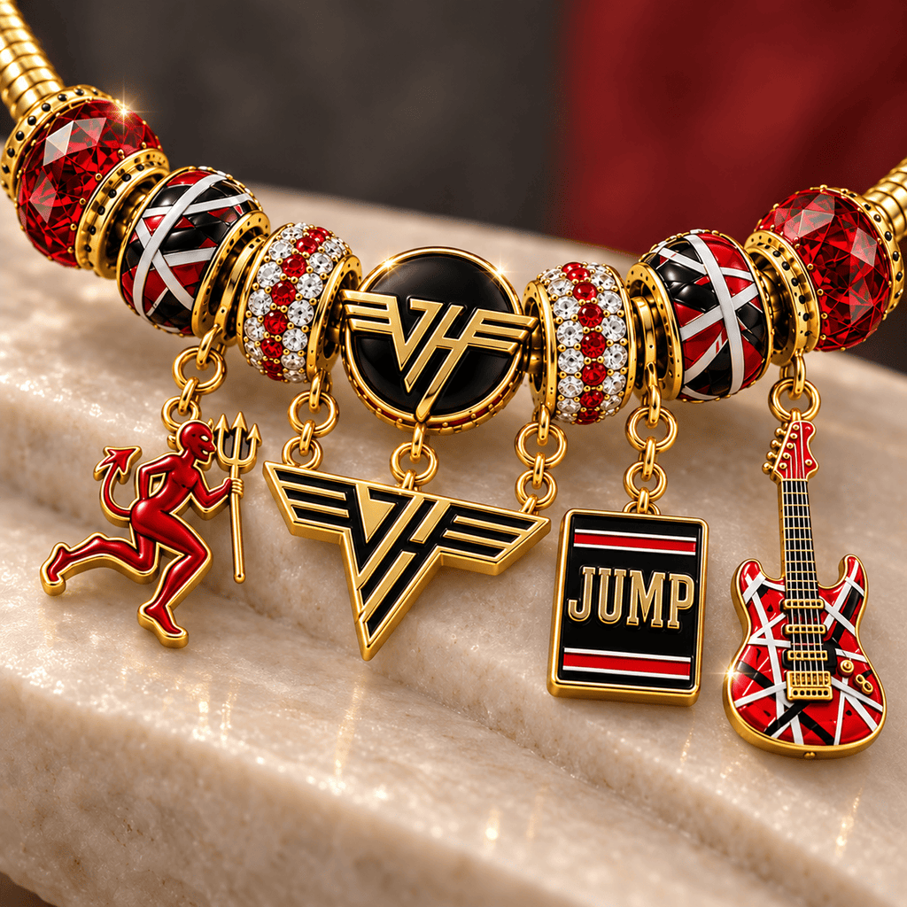 VHL Gold Charm Bracelet Set NHVH