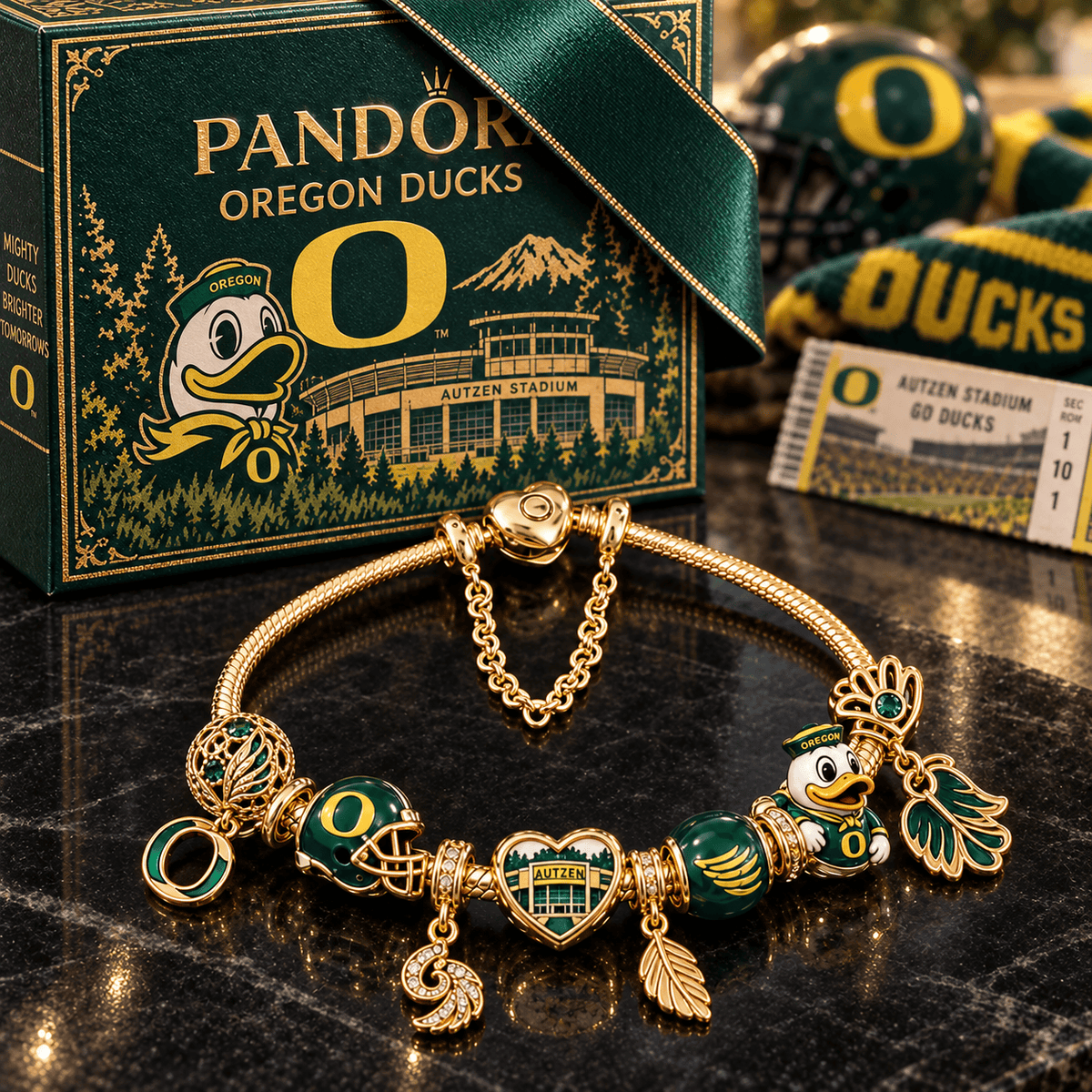 ORD Gold Charm Bracelet Set PTKL