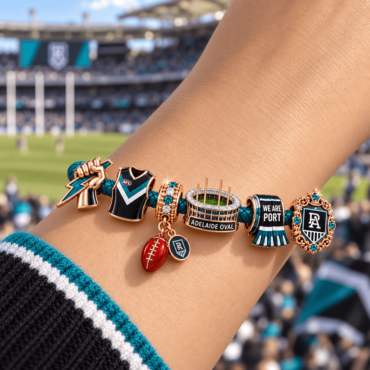 PADP Rose Gold Charm Bracelet Set NHVH