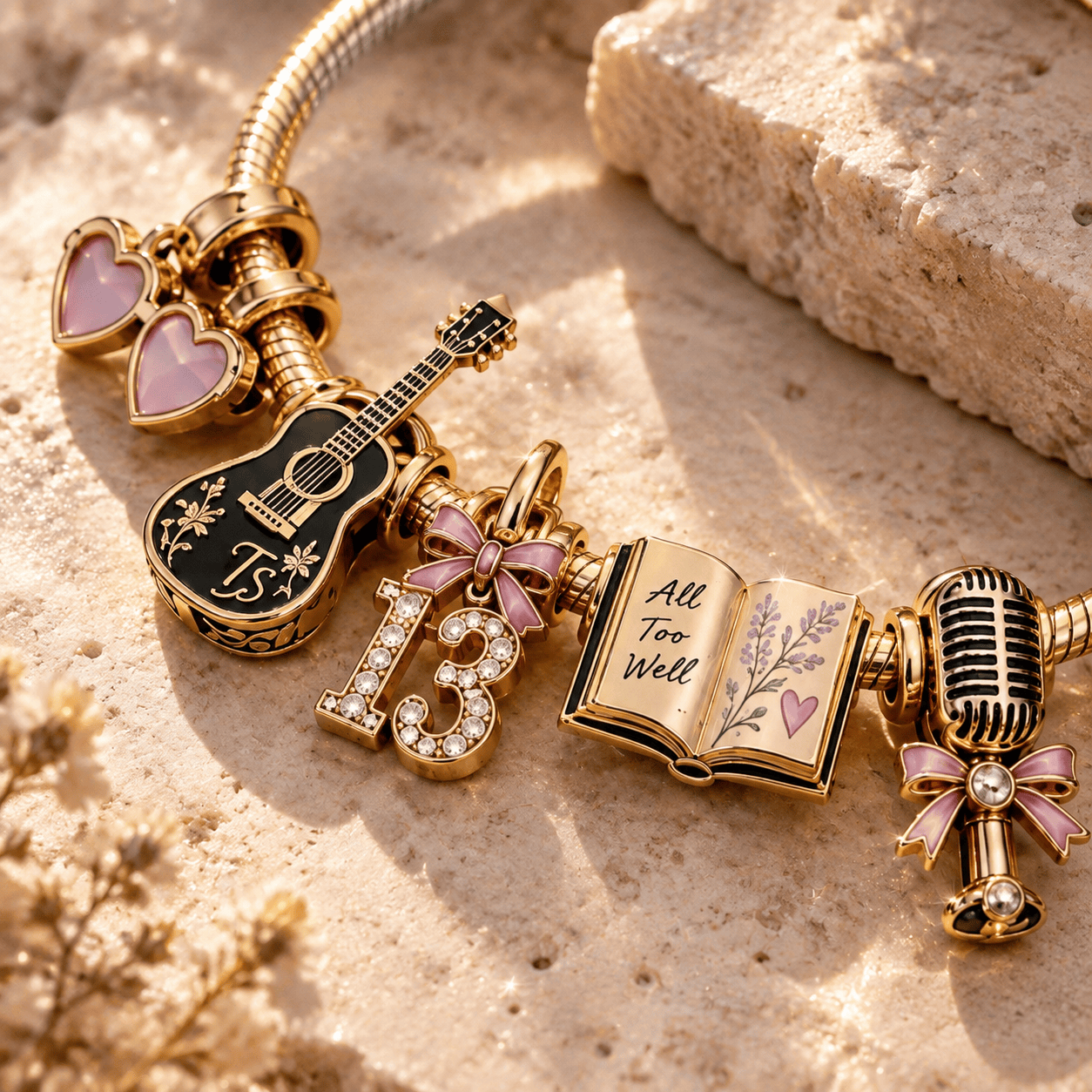 TLSW Gold Charm Bracelet Set TTN