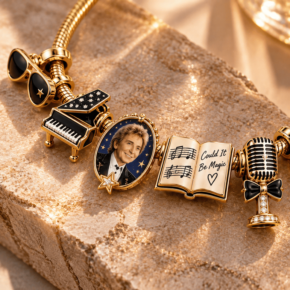 BRML Gold Charm Bracelet Set TTN