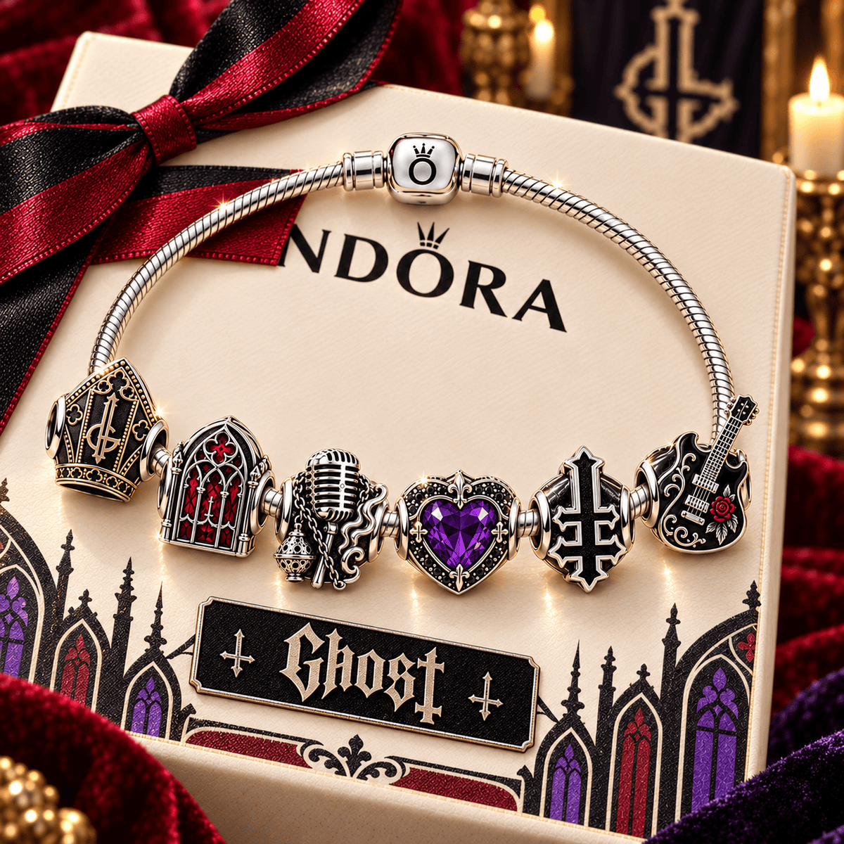 GOST Silver Charm Bracelet Set PNPA