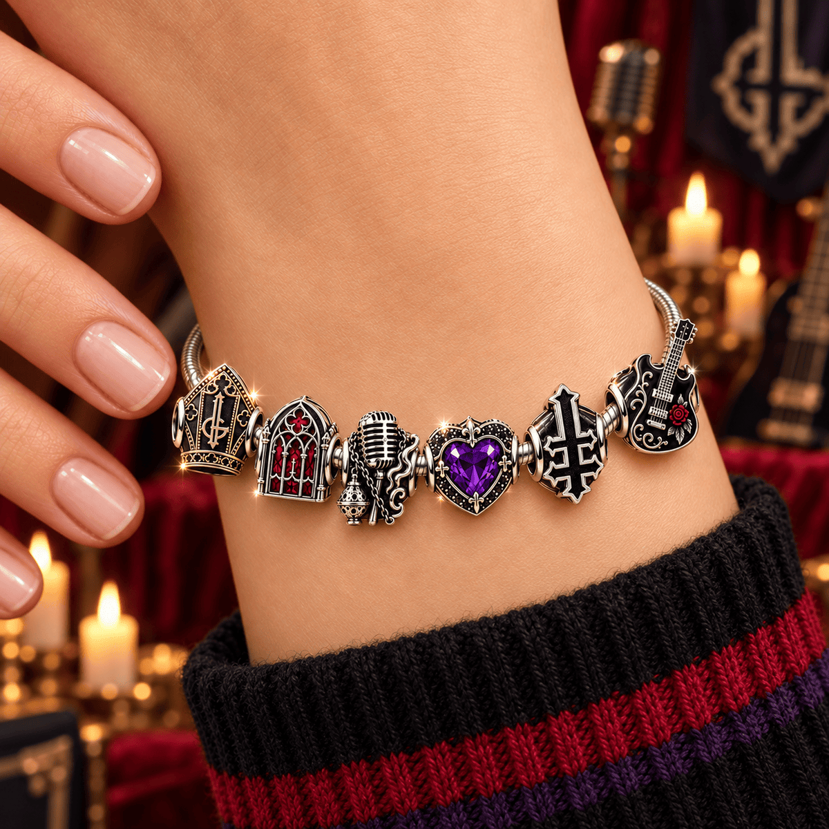 GOST Silver Charm Bracelet Set PNPA