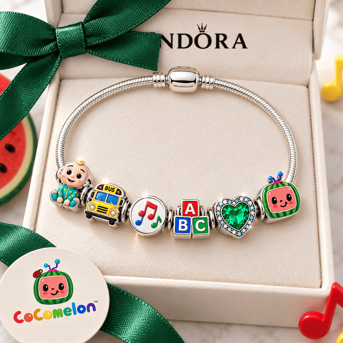 COCO Silver Charm Bracelet Set PNPA