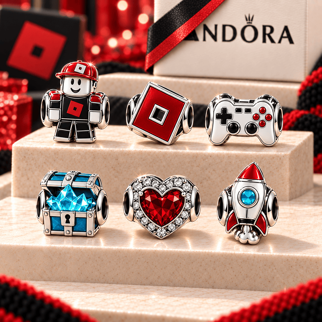 RBLX Silver Charm Bracelet Set PNPA