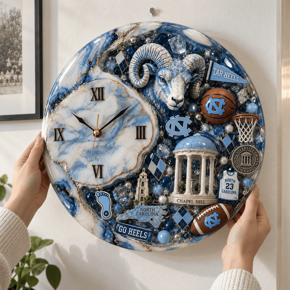 Premium UNC Statement 3D Decorative Wall Clock HTTT