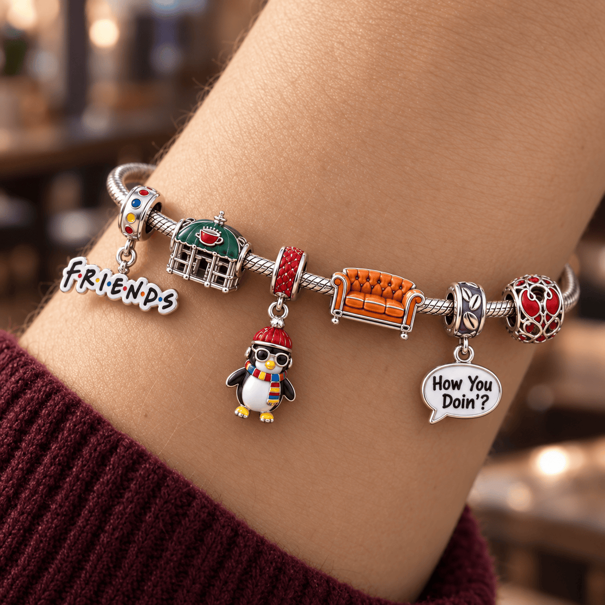 FRS Silver Charm Bracelet Set HQH
