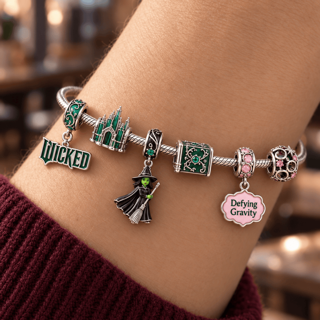 WCKD Silver Charm Bracelet Set HQH
