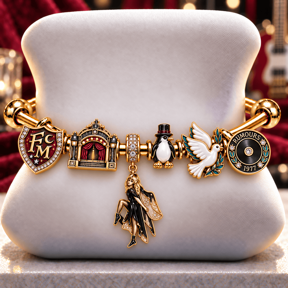 FLM Silver Charm Bracelet Set NTVA