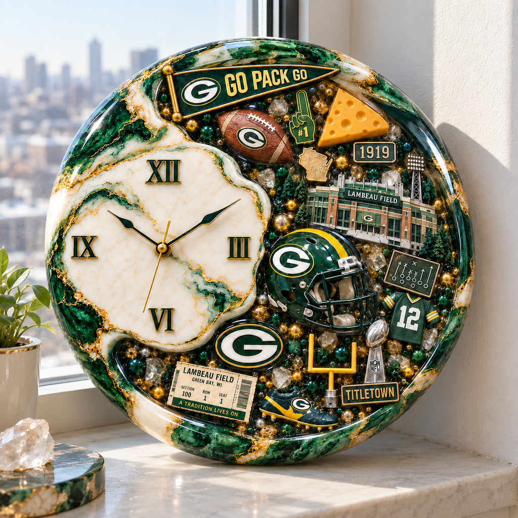 Premium GBP Statement 3D Decorative Wall Clock DNBN
