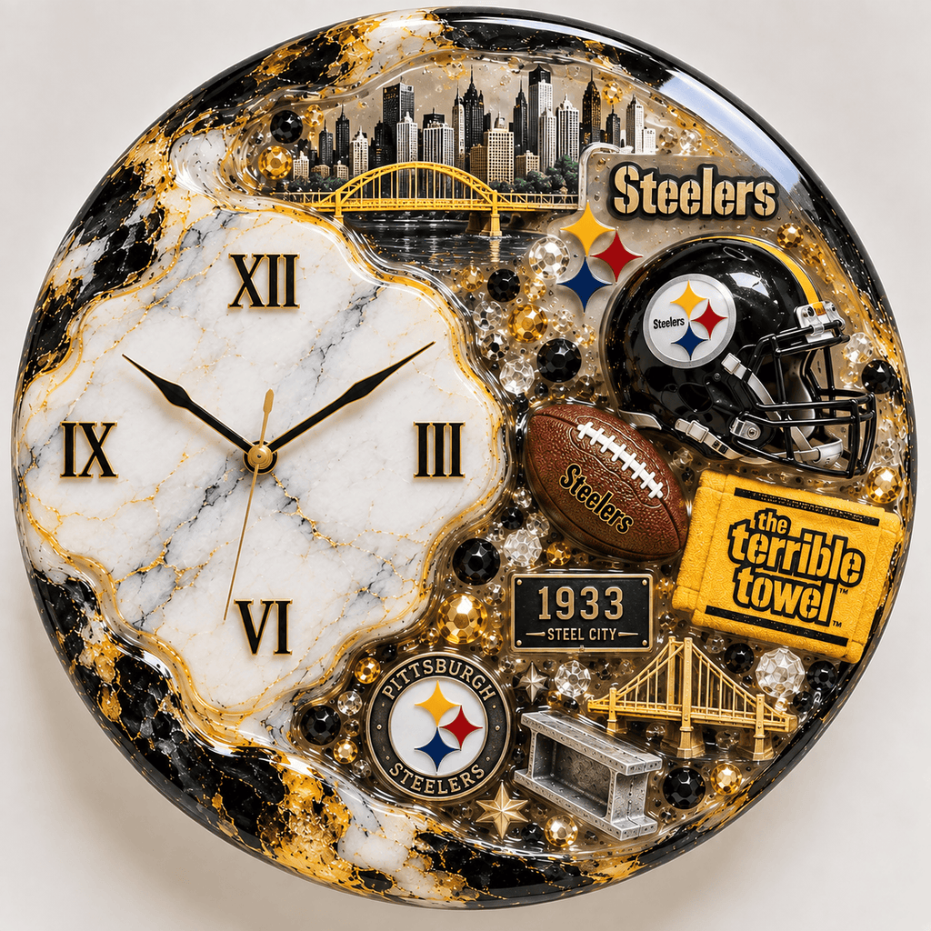 Premium PBS Statement 3D Decorative Wall Clock DNBN