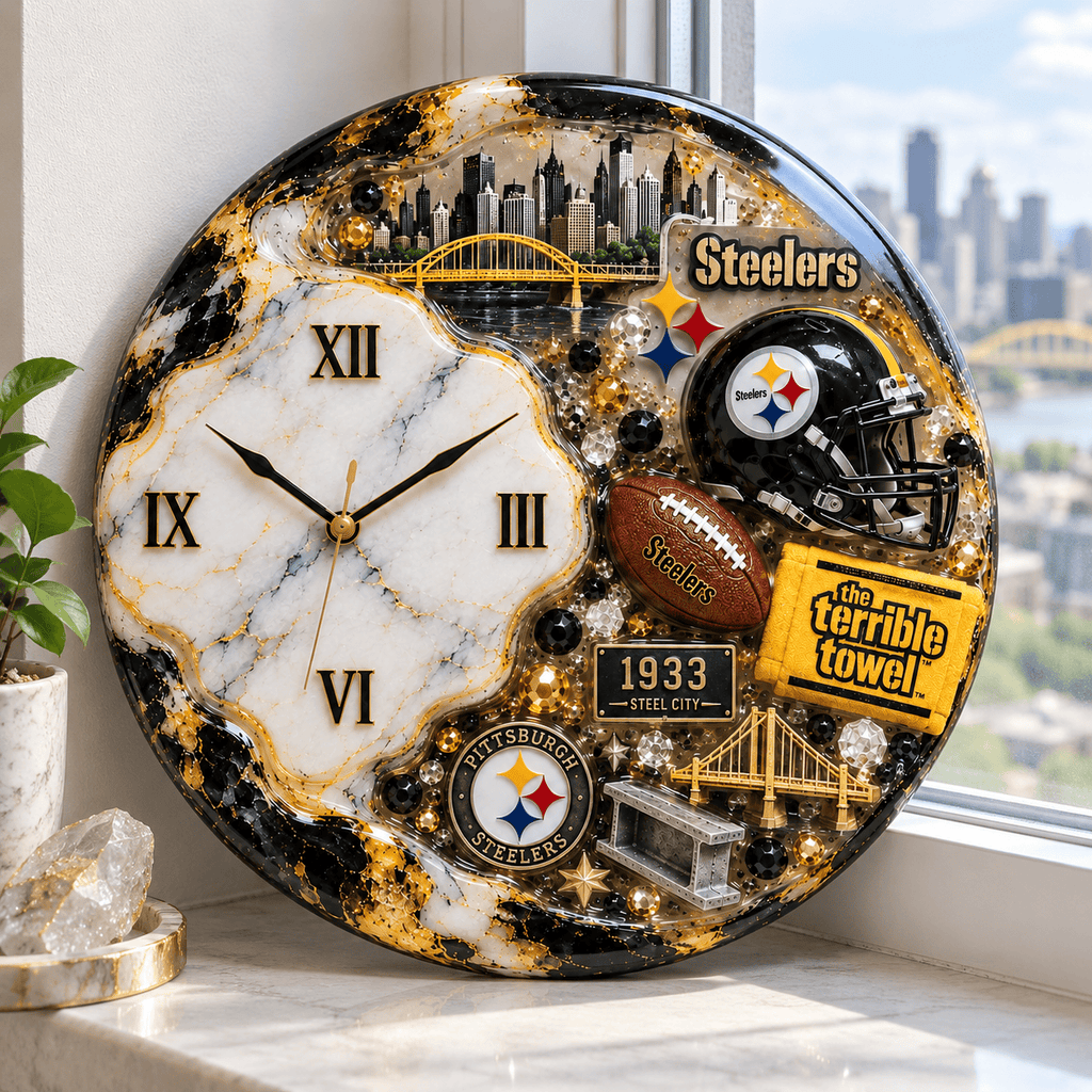Premium PBS Statement 3D Decorative Wall Clock DNBN