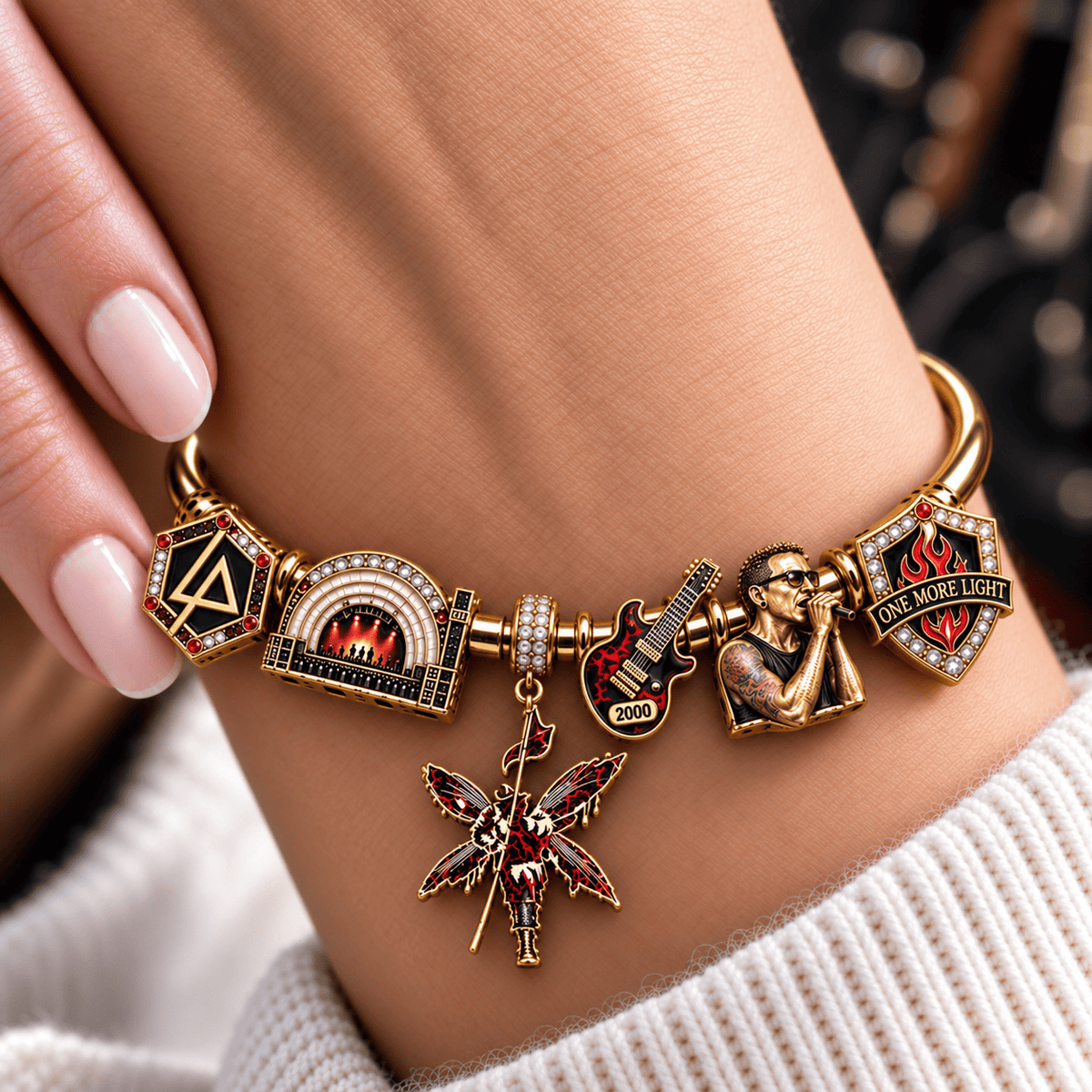 LKP Silver Charm Bracelet Set NTVA
