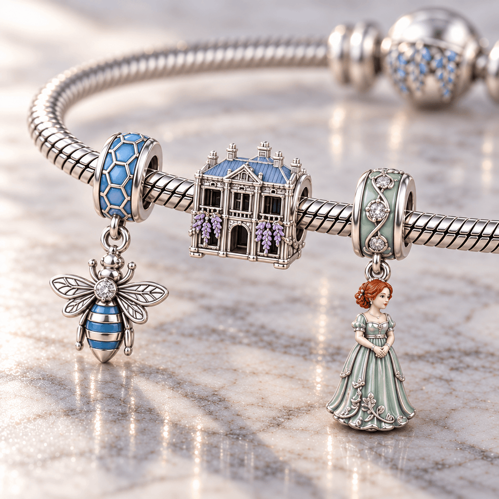BGT Silver Charm Bracelet Set HQH