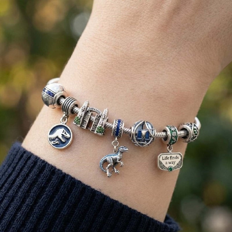 JRSW Silver Charm Bracelet Set HQH
