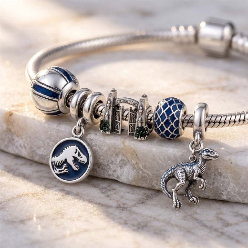 JRSW Silver Charm Bracelet Set HQH