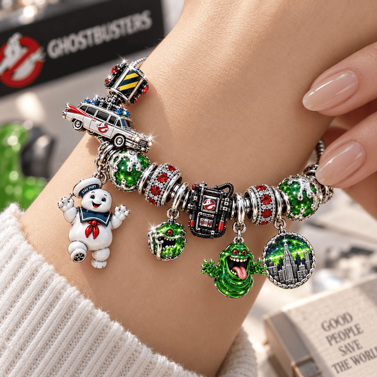 GHBS Silver Charm Bracelet Set NTTB