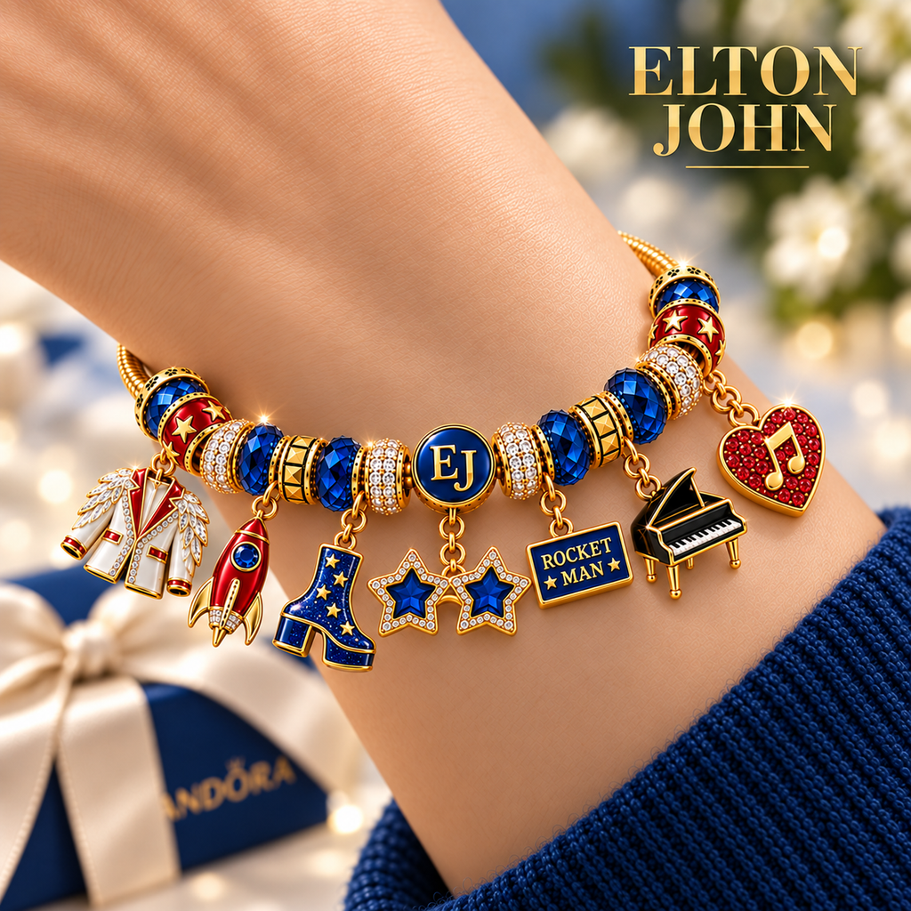 ETJ Gold Charm Bracelet Set NHVH