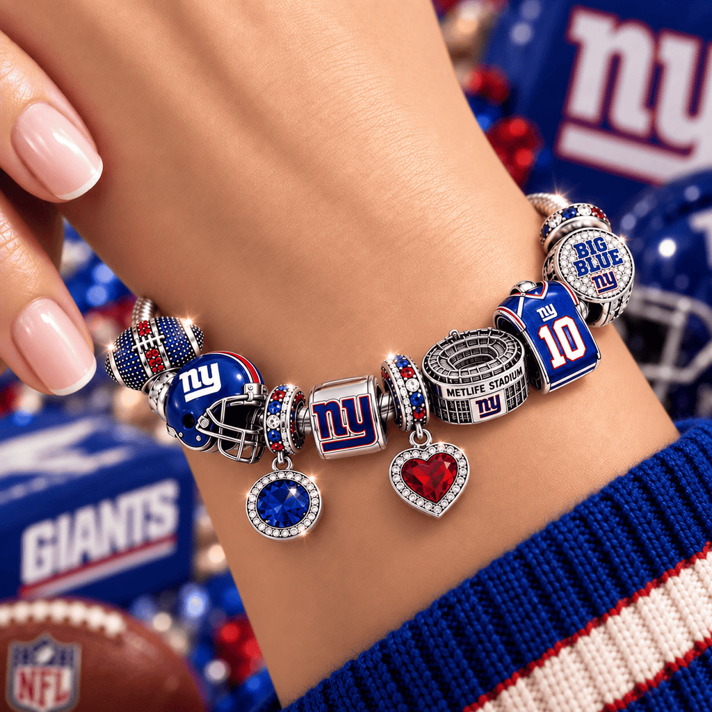 NYG Silver Charm Bracelet Set BMD