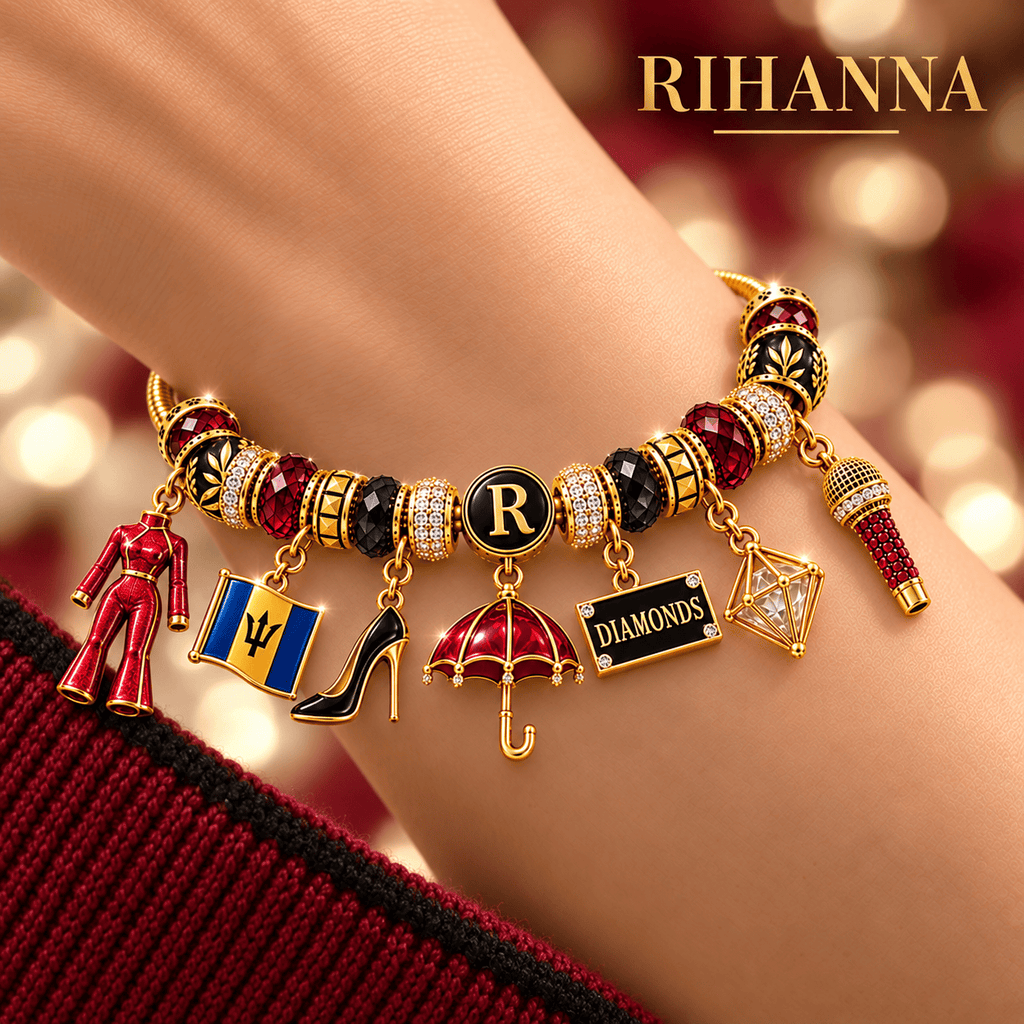 RHN Gold Charm Bracelet Set NHVH