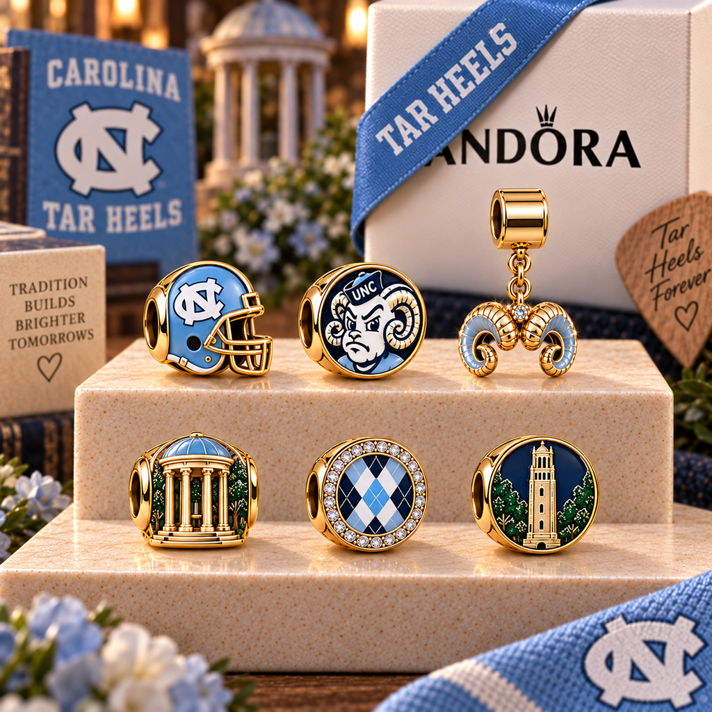 UNC Gold Charm Bracelet Set PNPA