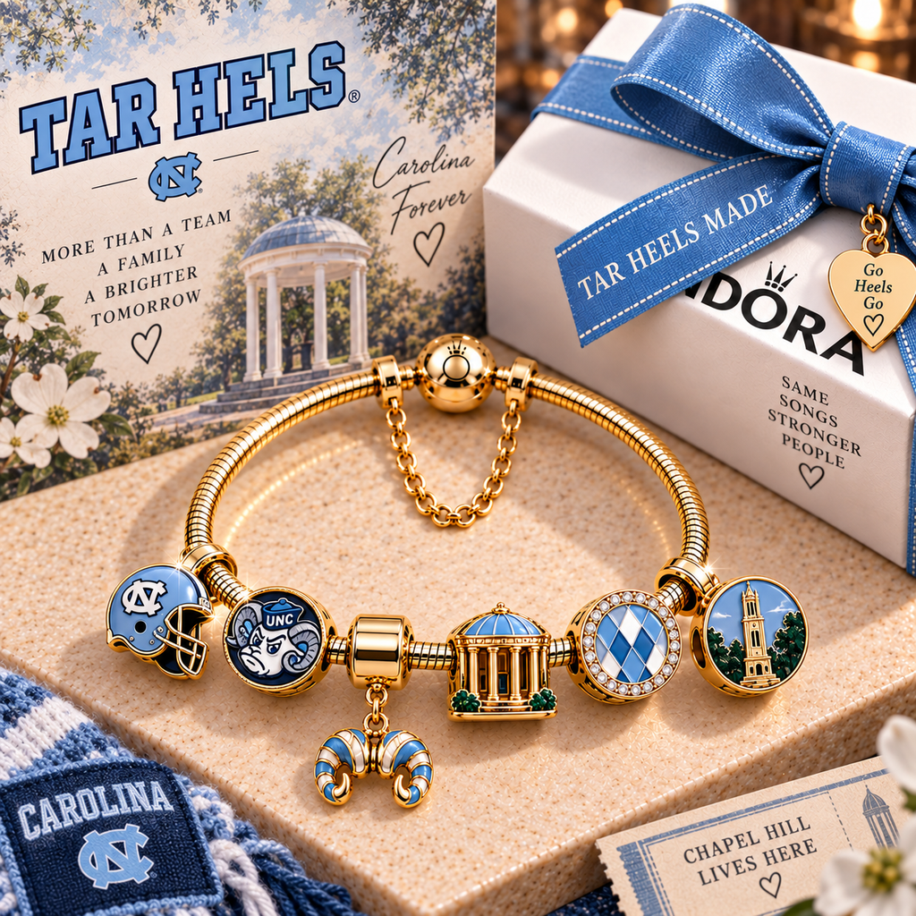 UNC Gold Charm Bracelet Set PNPA