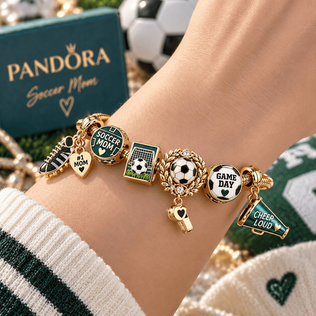 SCM Gold Charm Bracelet Set TTN