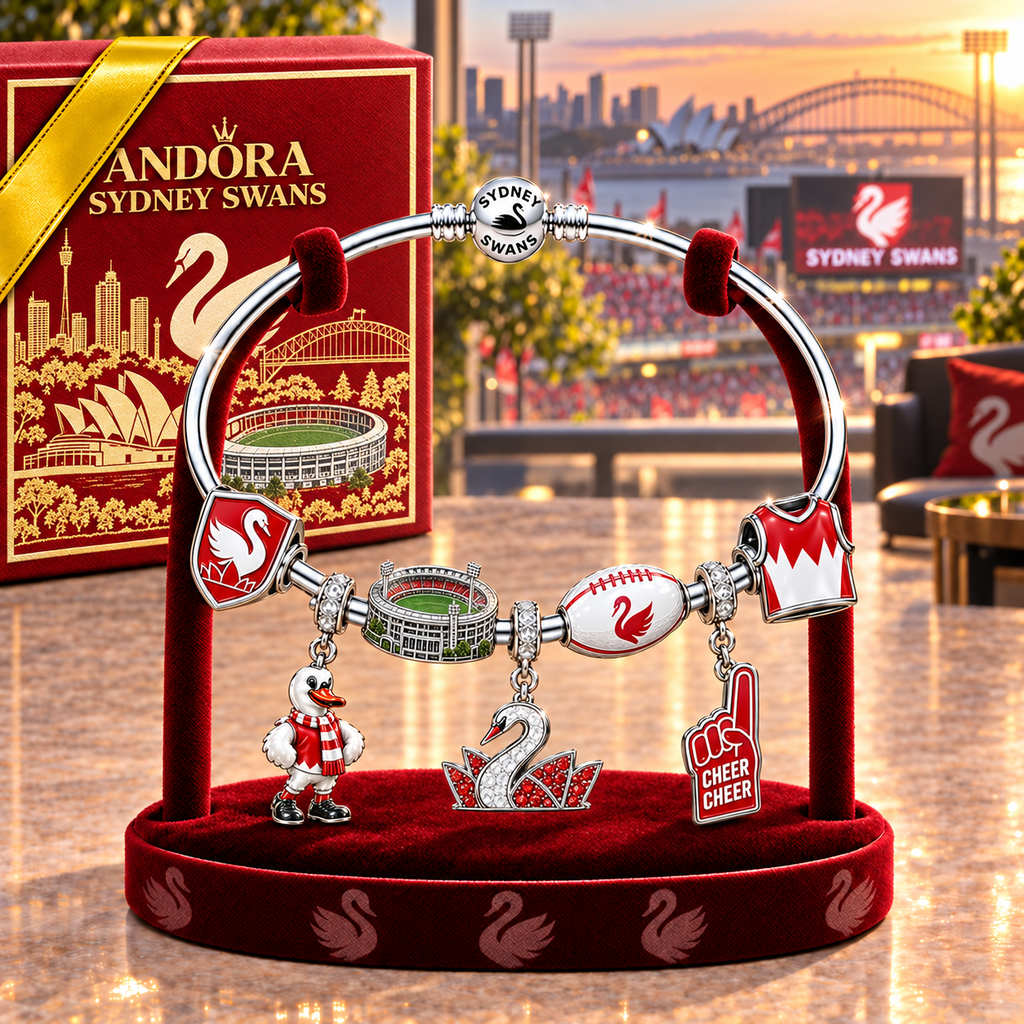 SNSW Silver Charm Bracelet Set TMH