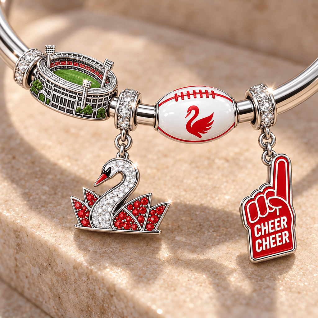 SNSW Silver Charm Bracelet Set TMH