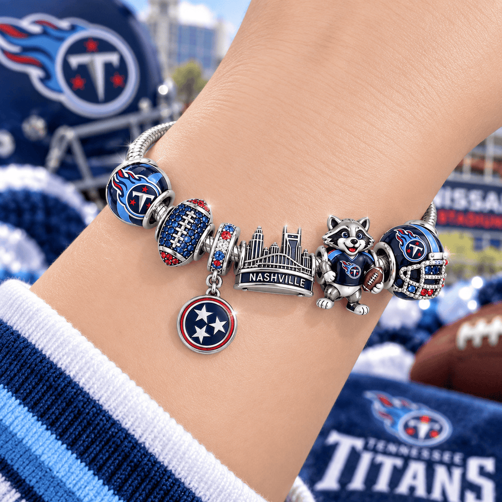 TNST Silver Charm Bracelet Set VTH