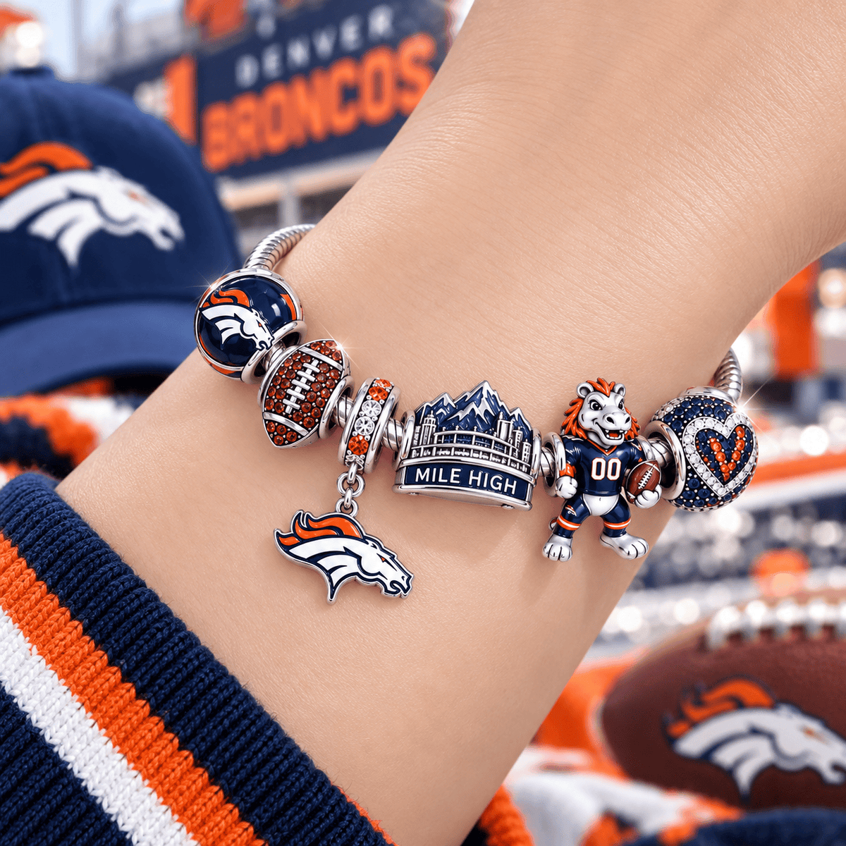 DVBC Silver Charm Bracelet Set VTH