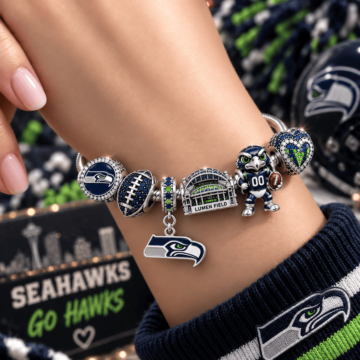 STSH Silver Charm Bracelet Set VTH