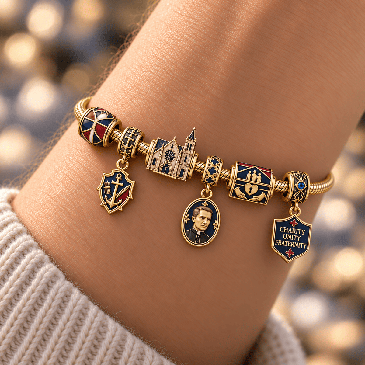 KOCB Gold Charm Bracelet Set HQH