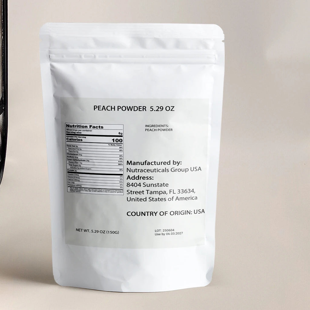 Peach Powder 5.3 Ounce, Sweet Stone Fruit for Baking, Tea, Desserts